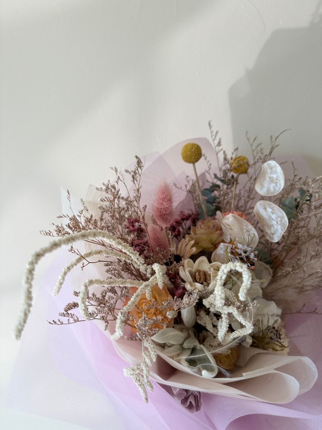 粉色系永生花、干燥花、定制花礼、情人节花束、母亲节花束、生日 - 干燥花/捧花 - 植物．花 粉红色