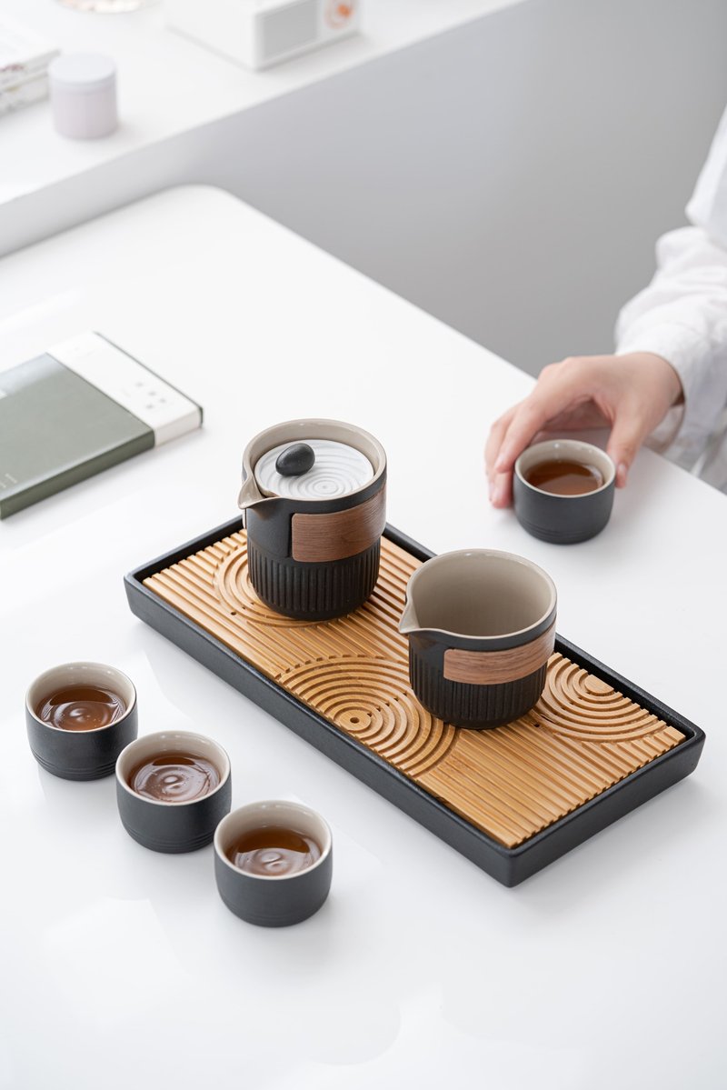 ZESEE|  Black 枯山水茶具组 - 茶具/茶杯 - 瓷 白色