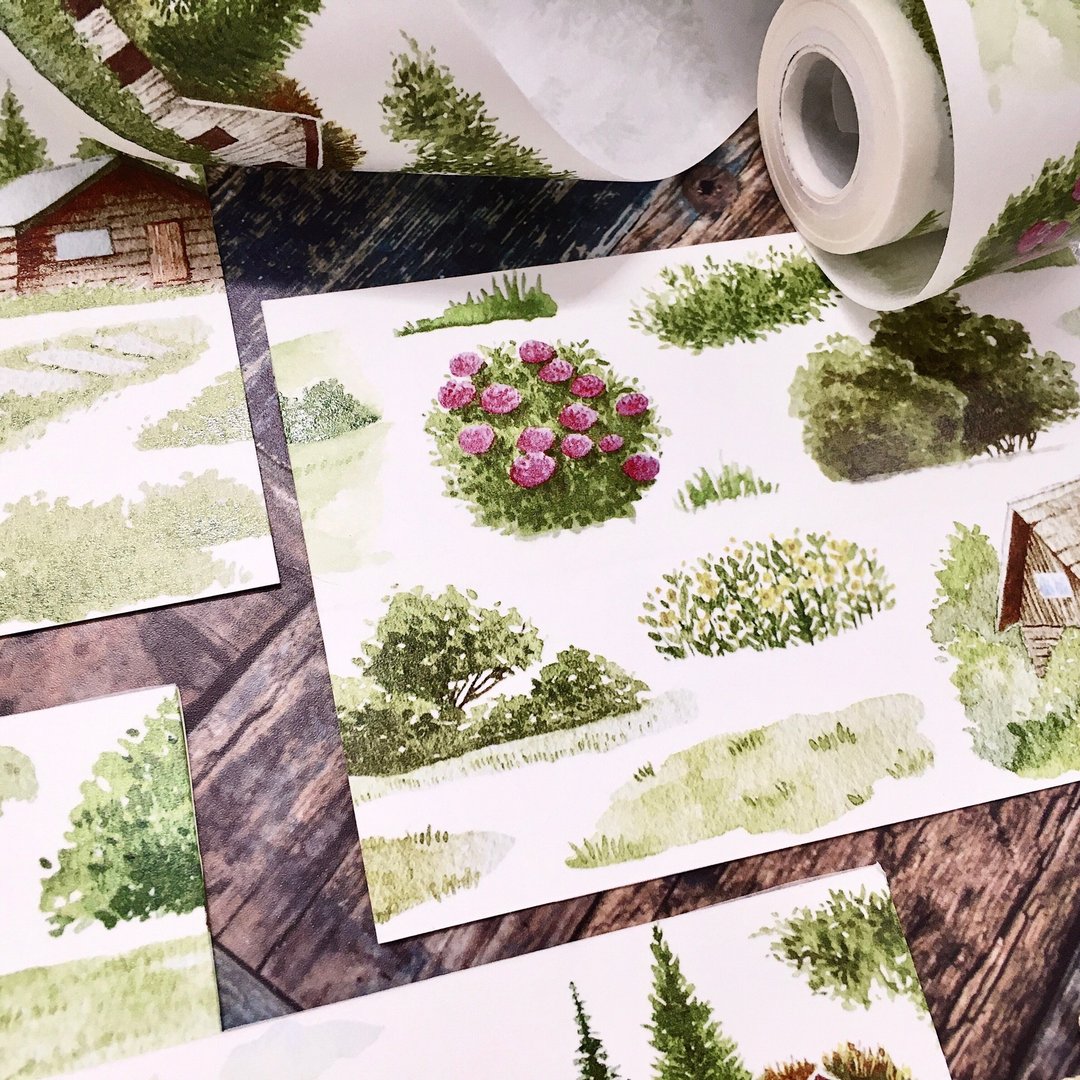 【沿途风景】7M 和纸胶带 by Wendy - 纸胶带 - 纸 绿色