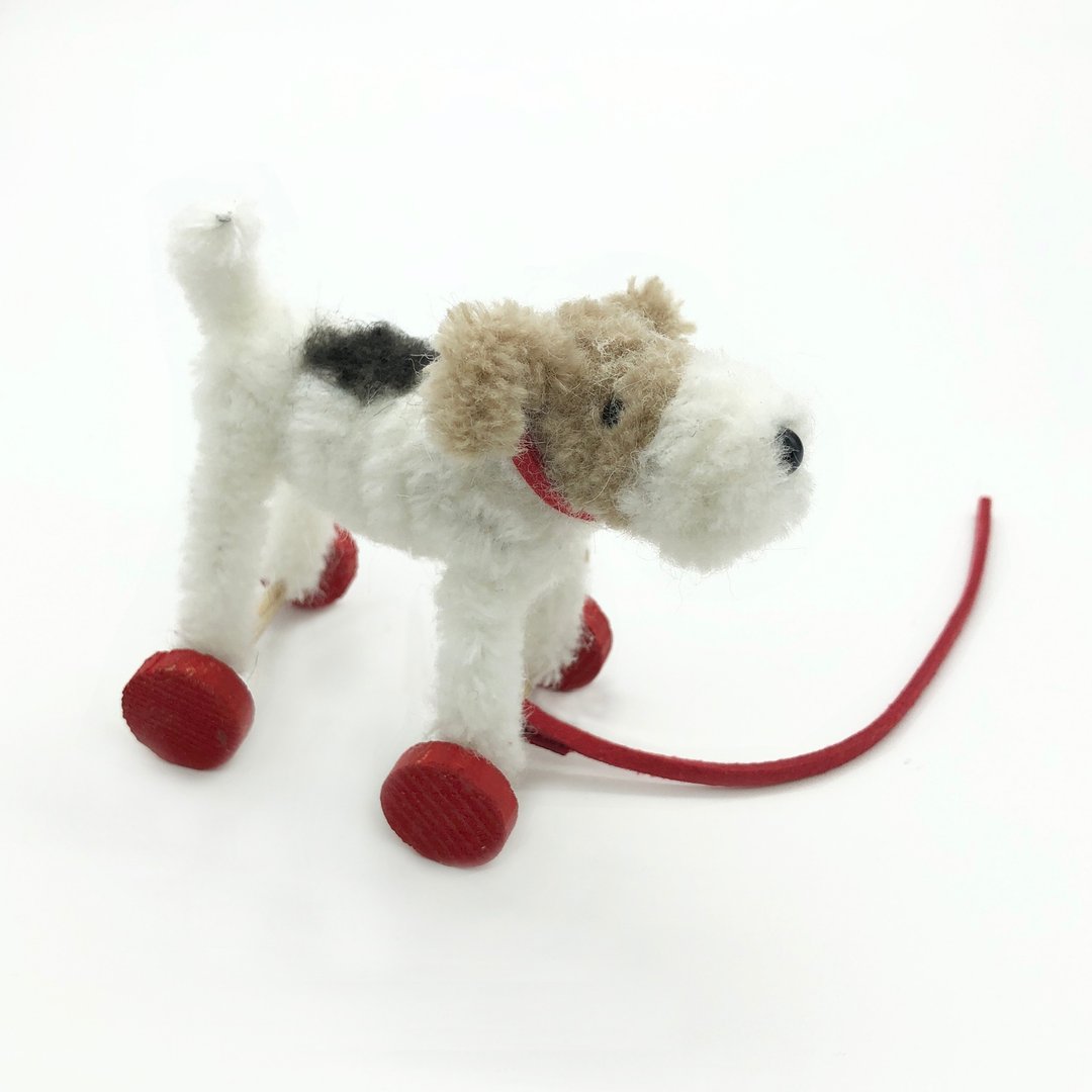 Wirefoxterrier 刚毛猎狐梗 手工扭扭羊毛梗 推车梗 - 其他 - 尼龙 白色