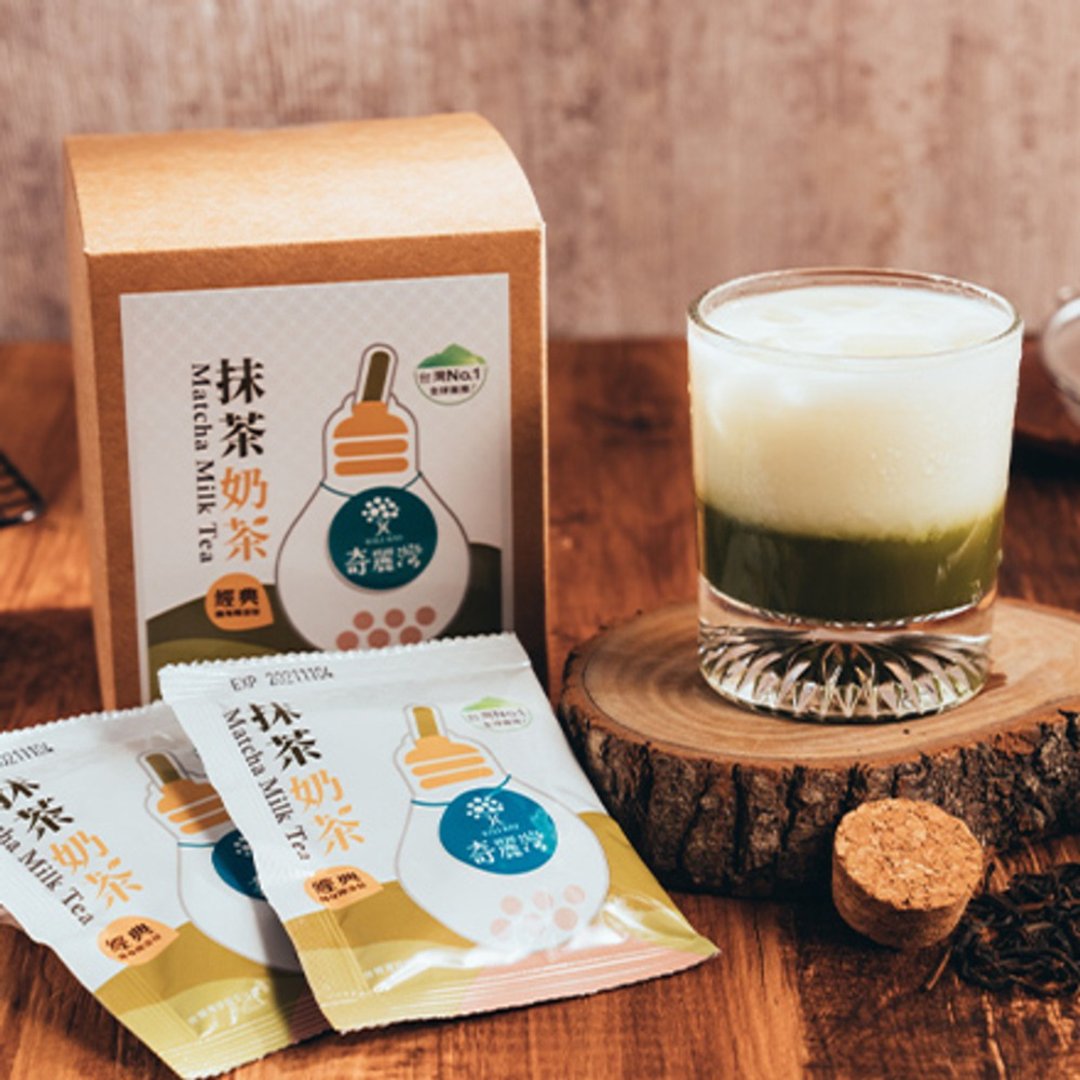 【经典抹茶奶茶】随身包 8入 | 奇丽湾珍奶 - 茶 - 新鲜食材 绿色