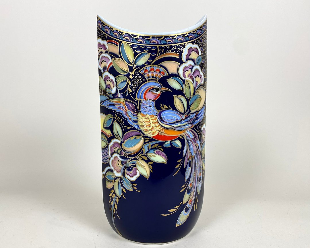 花瓶瓷器凯撒设计 Nossek 加勒比复古德国 20 世纪 80 年代 - 花瓶/陶器 - 瓷 多色