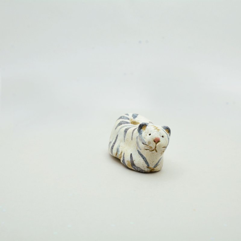 虹霓彩艺Rainbow-neo 白老虎 大猫? 香立 香座 - 花瓶/陶器 - 陶 