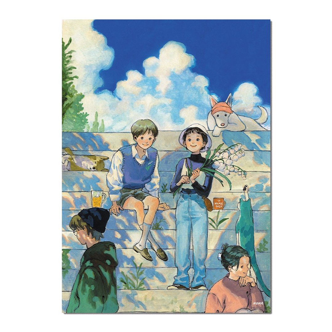 银花|诺玛 |韩国插画艺术海报B5|水彩 - 海报/装饰画/版画 - 其他材质 