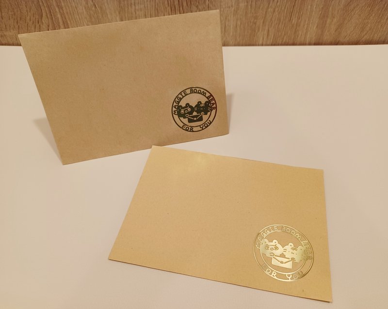明信片信封1入 - 信封/信纸 - 纸 卡其色