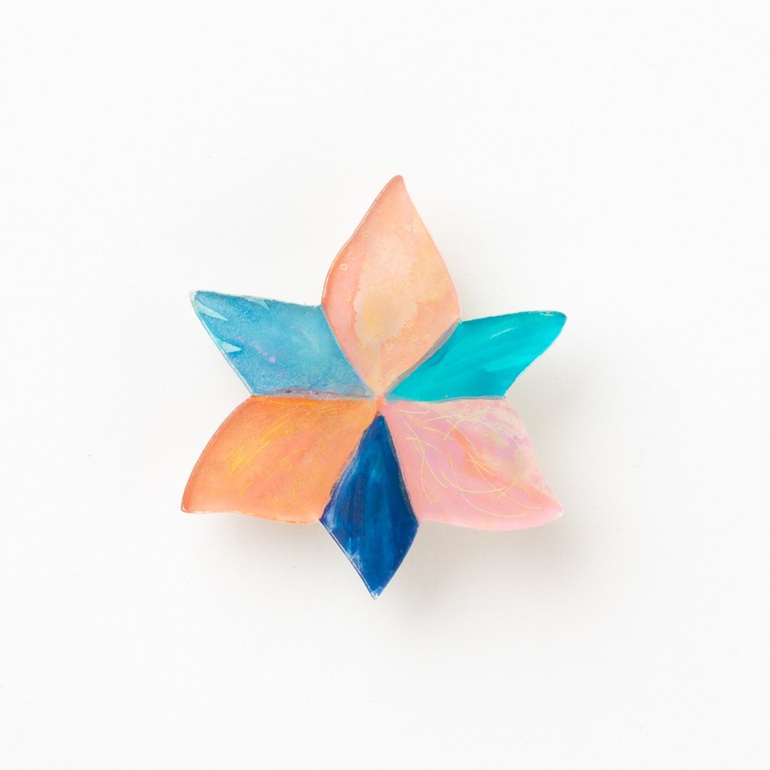 brooch - 胸针 - 压克力 紫色