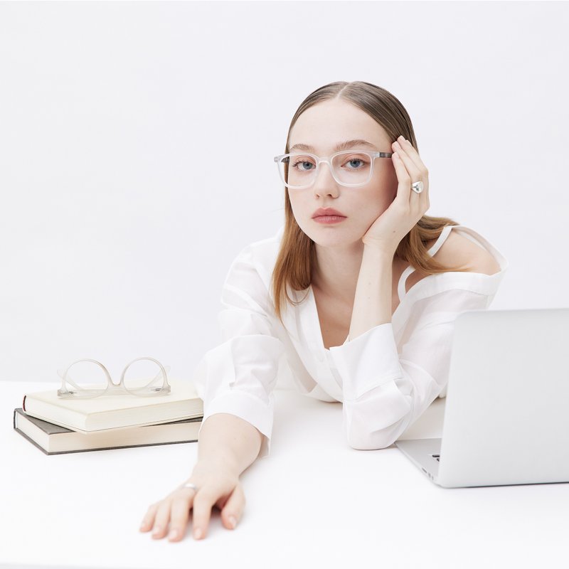 Wellington Frame 成人 威灵顿框型 滤蓝光眼镜 - Fog - 眼镜/眼镜框 - 塑料 多色