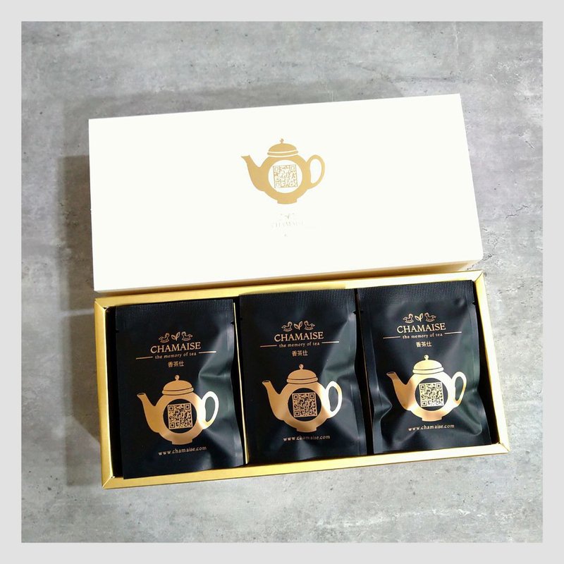 陈年普洱茶 | 立体三角原叶茶包 | 台湾茶 (15入) - 茶 - 纸 灰色