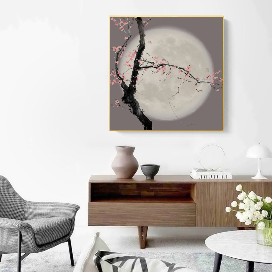 念_桃花_1 | 艺术微喷 | 挂画 - 海报/装饰画/版画 - 木头 