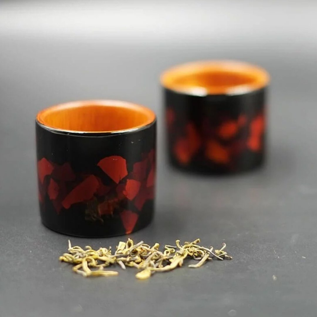 台湾漆器 - 岛屿。漆 隐约 天然漆 对杯 - 其他杯子 - 其他材质 