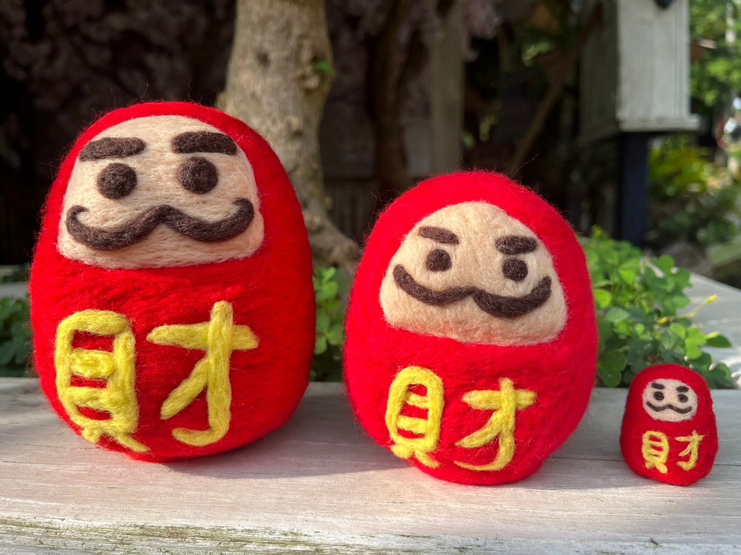 财神Family 羊毛毡  招财摆饰 招财小物 招财居家摆 - 玩偶/公仔 - 羊毛 红色