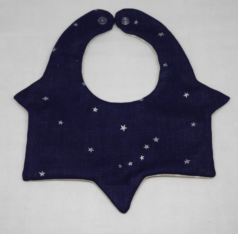 Japanese Handmade 8-layer-gauze Baby Bib - 围嘴/口水巾 - 棉 蓝色