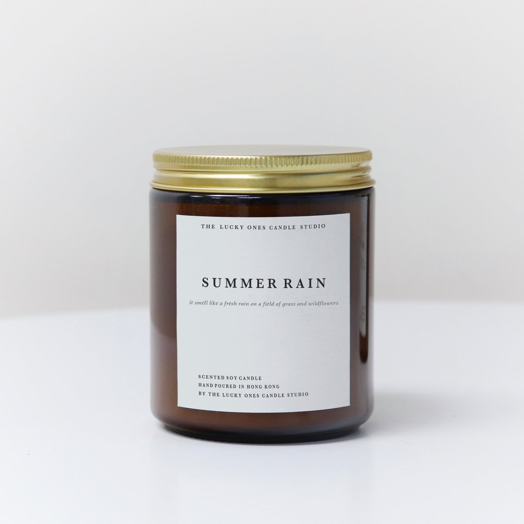 No.110 SUMMER RAIN | 手工大豆蜡烛 | 香氛蜡烛 - 蜡烛/烛台 - 蜡 透明