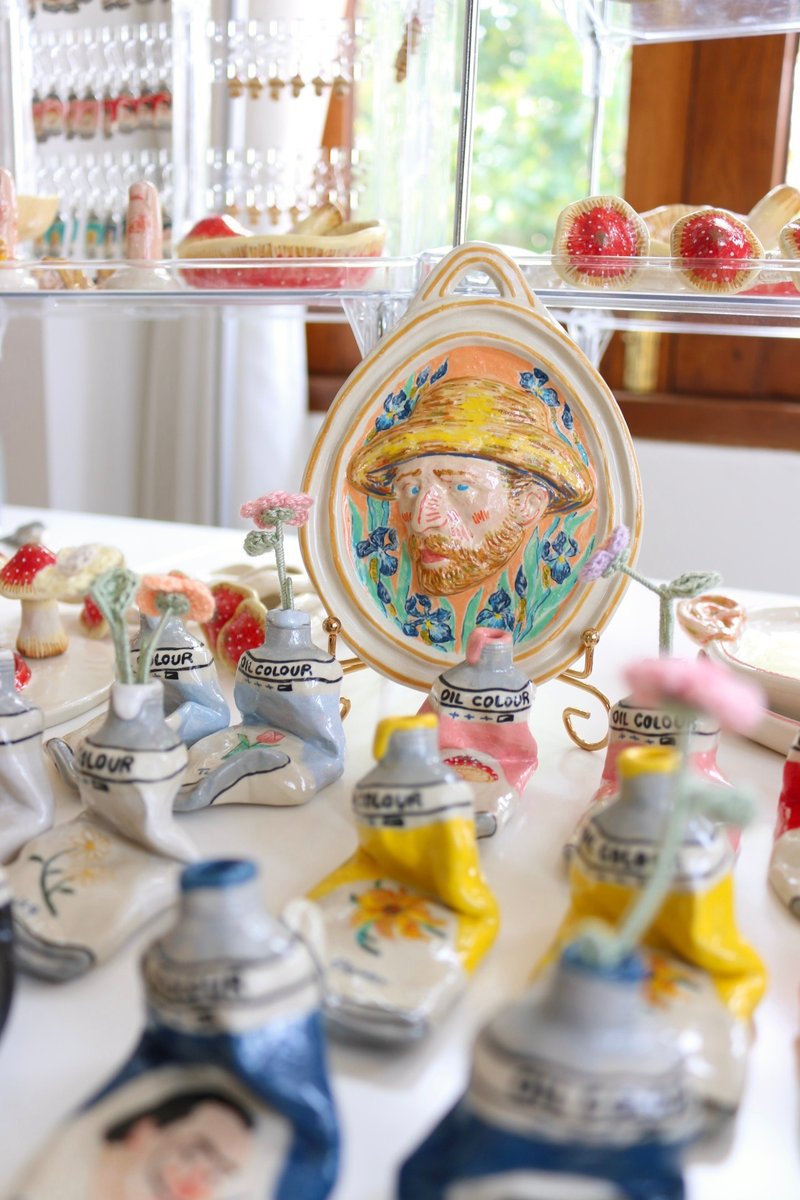 Vangogh with Iris - 墙贴/壁贴 - 陶 多色