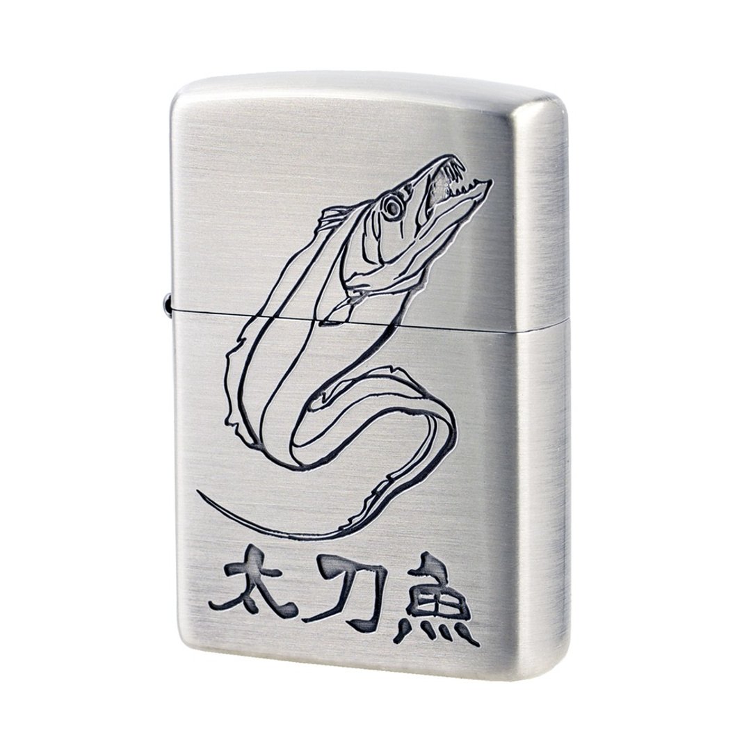 【ZIPPO官方旗舰店】 太刀鱼设计防风打火机 ZA-5-119 - 其他 - 铜/黄铜 银色