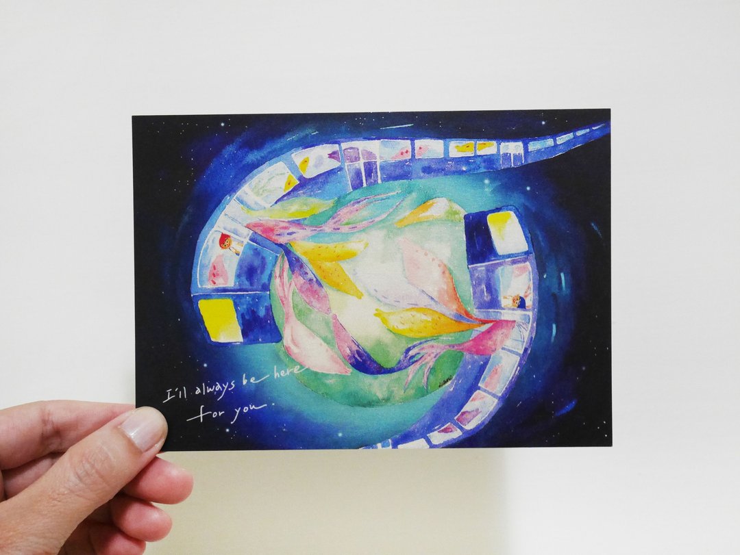 I will always be here for you. 明信片postcard - 卡片/明信片 - 纸 多色