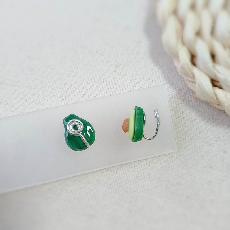 耳针 / 耳夹 / 食物系列树脂耳饰 - 耳环/耳夹 - 防水材质 白色