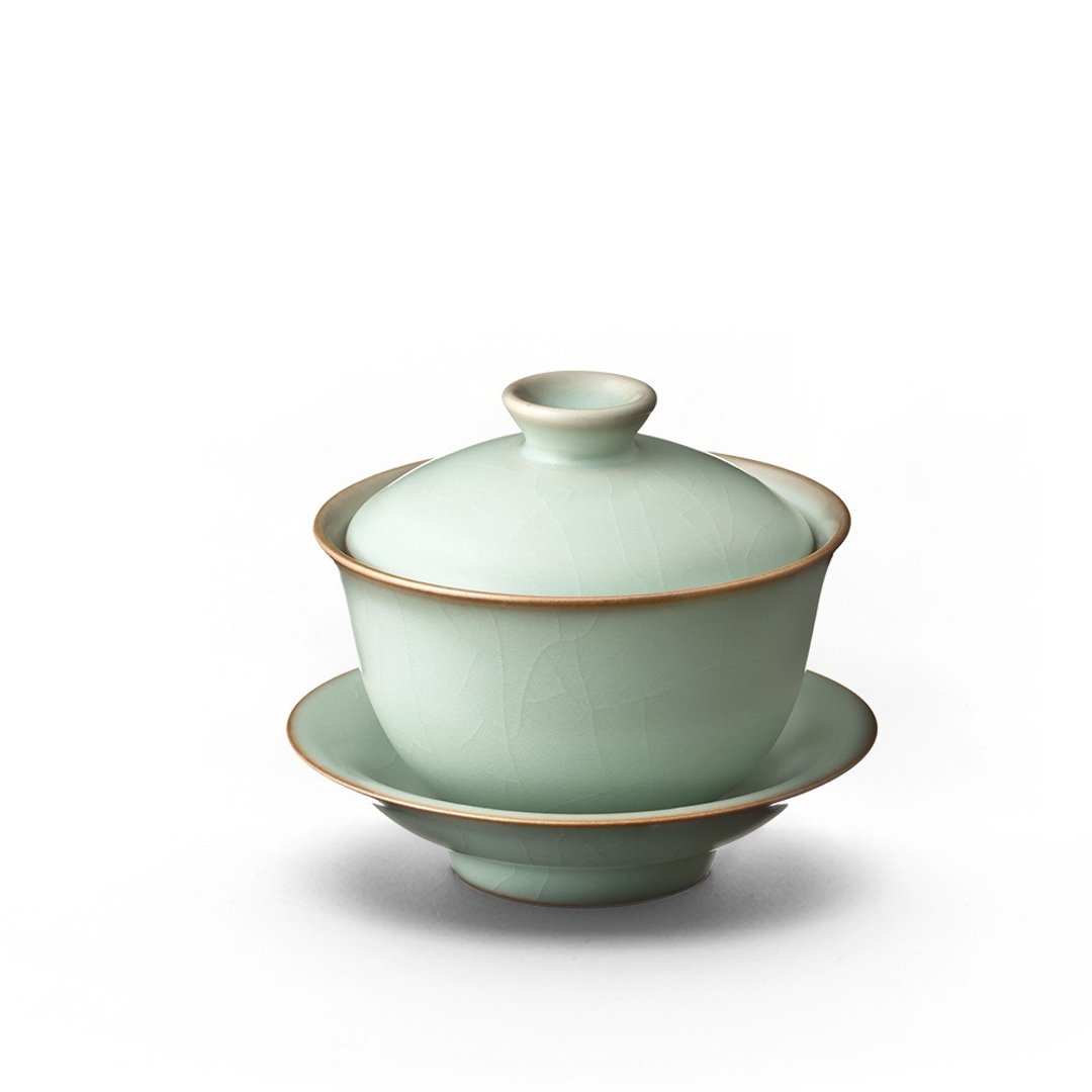 陶作坊│怀汝盖碗(天青) - 茶具/茶杯 - 瓷 