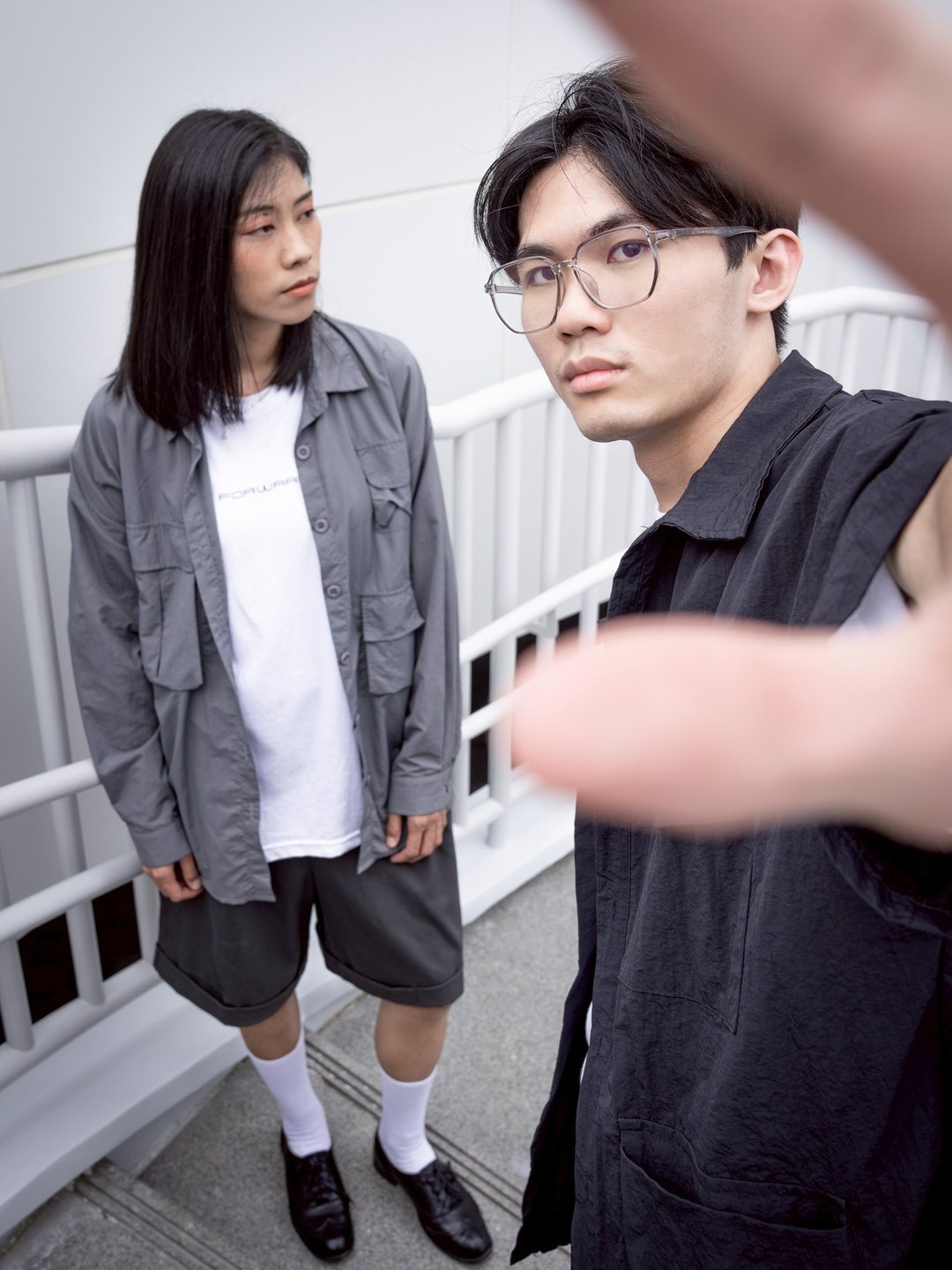 FORWARD 宽松T - 男装上衣/T 恤 - 棉 白色