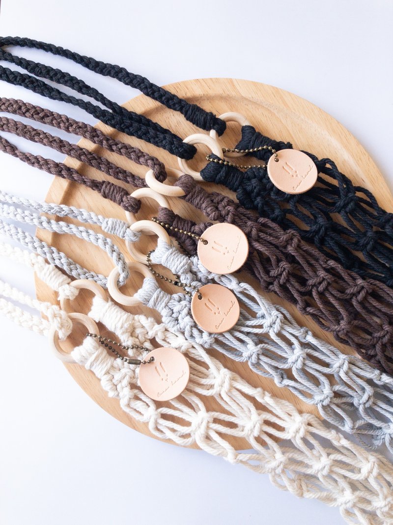 蕾丝瓶架 - 随行杯提袋/水壶袋 - 棉．麻 