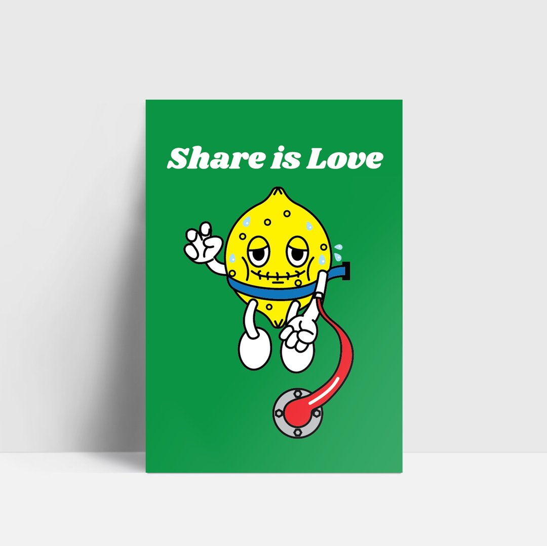 CHI Share is Love 明信片 - 卡片/明信片 - 纸 白色