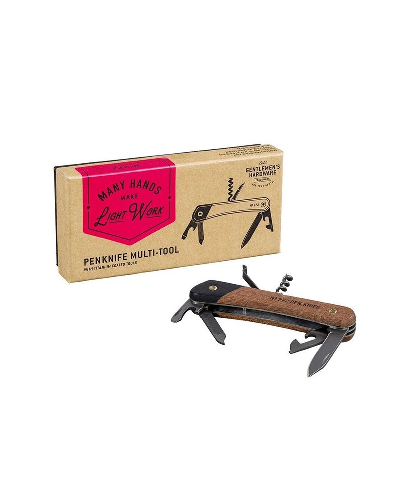 英国品牌Gentlemen's Hardware5合一顶级不锈钢多功能笔刀工具组 - 其他 - 不锈钢 咖啡色