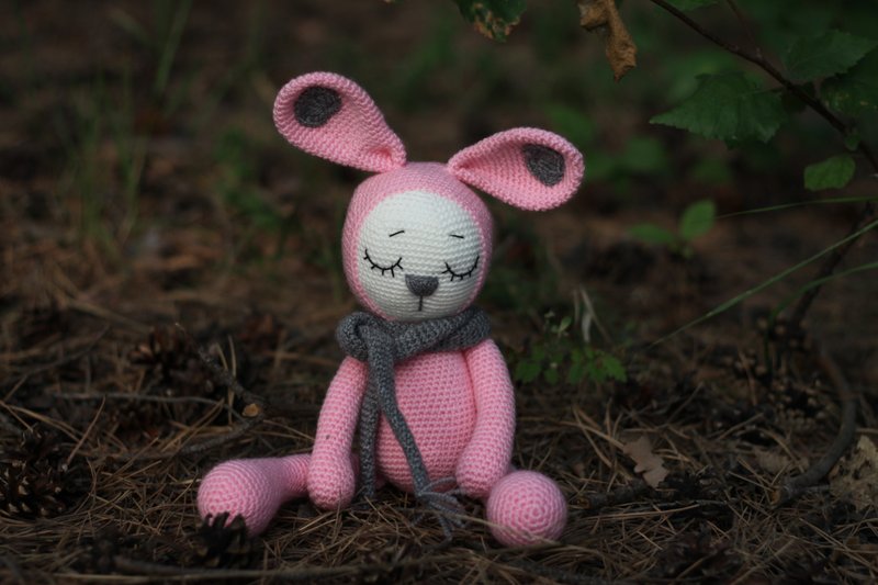 Amigurumi bunny toy, Crochet Toy Cute Bunny, Cute bunny plush toy - 玩具/玩偶 - 羊毛 