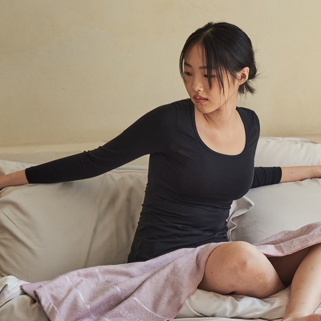 【美丽诺羊毛】海藻调温羊毛内搭衣 - 女性圆领 - 女装上衣 - 环保材料 