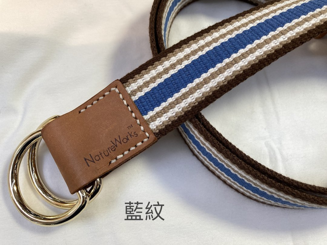 Nature Works | 自然系双环扣腰带(短版) - 皮带/腰带 - 棉 多色