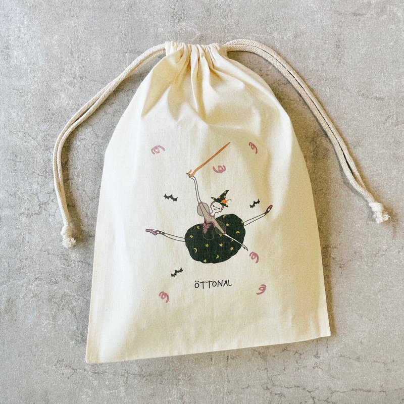 Witch Ballerina Cotton Purse - 其他 - 棉．麻 白色