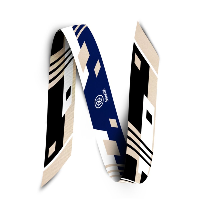 MINIMALIST Twilly - 丝巾 - 丝．绢 黑色