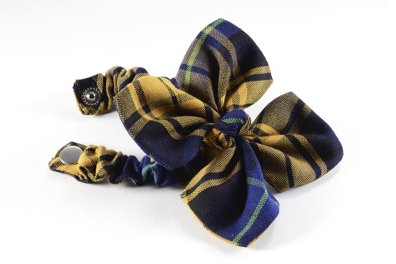 英伦格纹甜甜圈发束【ZAZAZOO】 - 发饰 - 棉．麻 多色