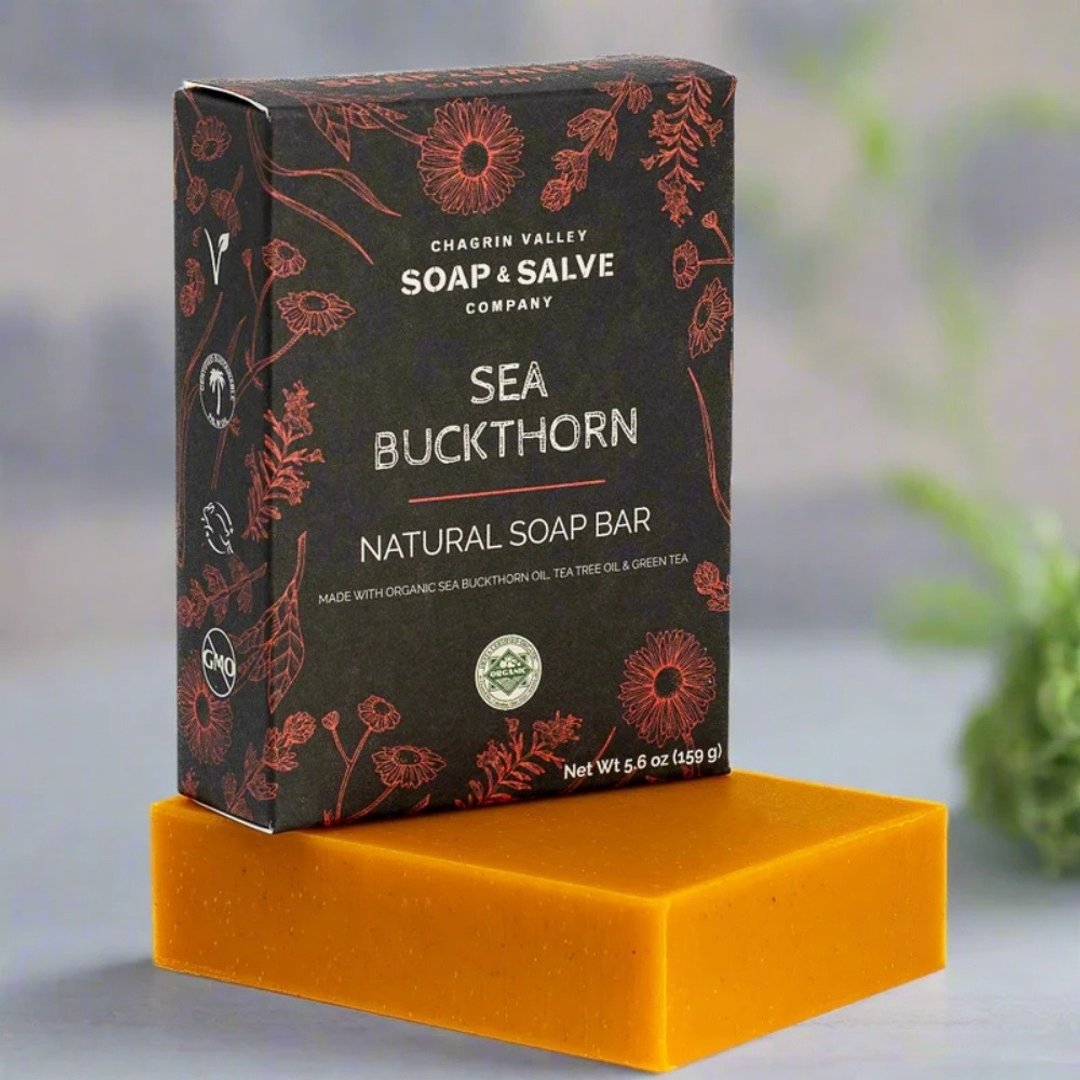 【明星商品】修复系/有机沙棘油舒缓植物皂 5.6oz - 肥皂/手工皂 - 精油 橘色