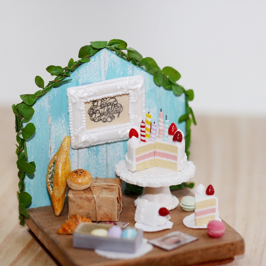 袖珍场景生日卡片 Miniature Happy Birthday Party - 摆饰 - 纸 多色