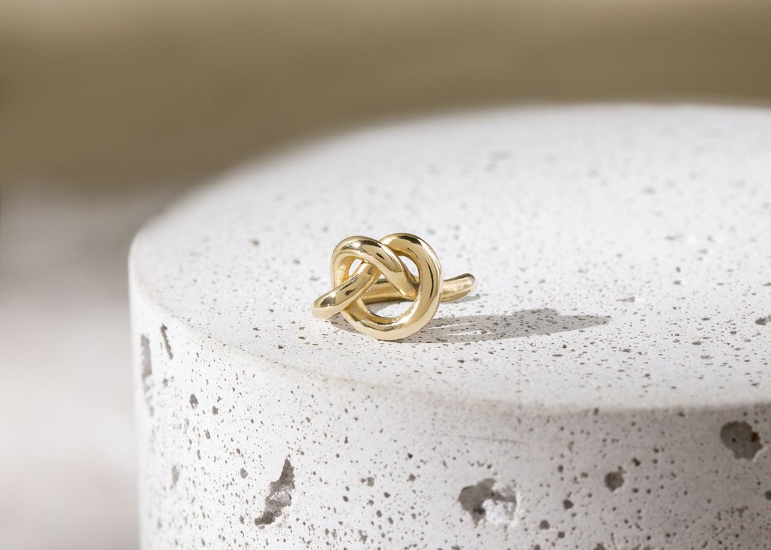 单结耳扣 Knot EarCuff - 耳环/耳夹 - 纯银 银色