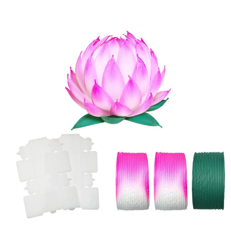 【汉礼】韩式莲花灯材料套装 - 4寸牛油纸 (6套) - 其他 - 纸 