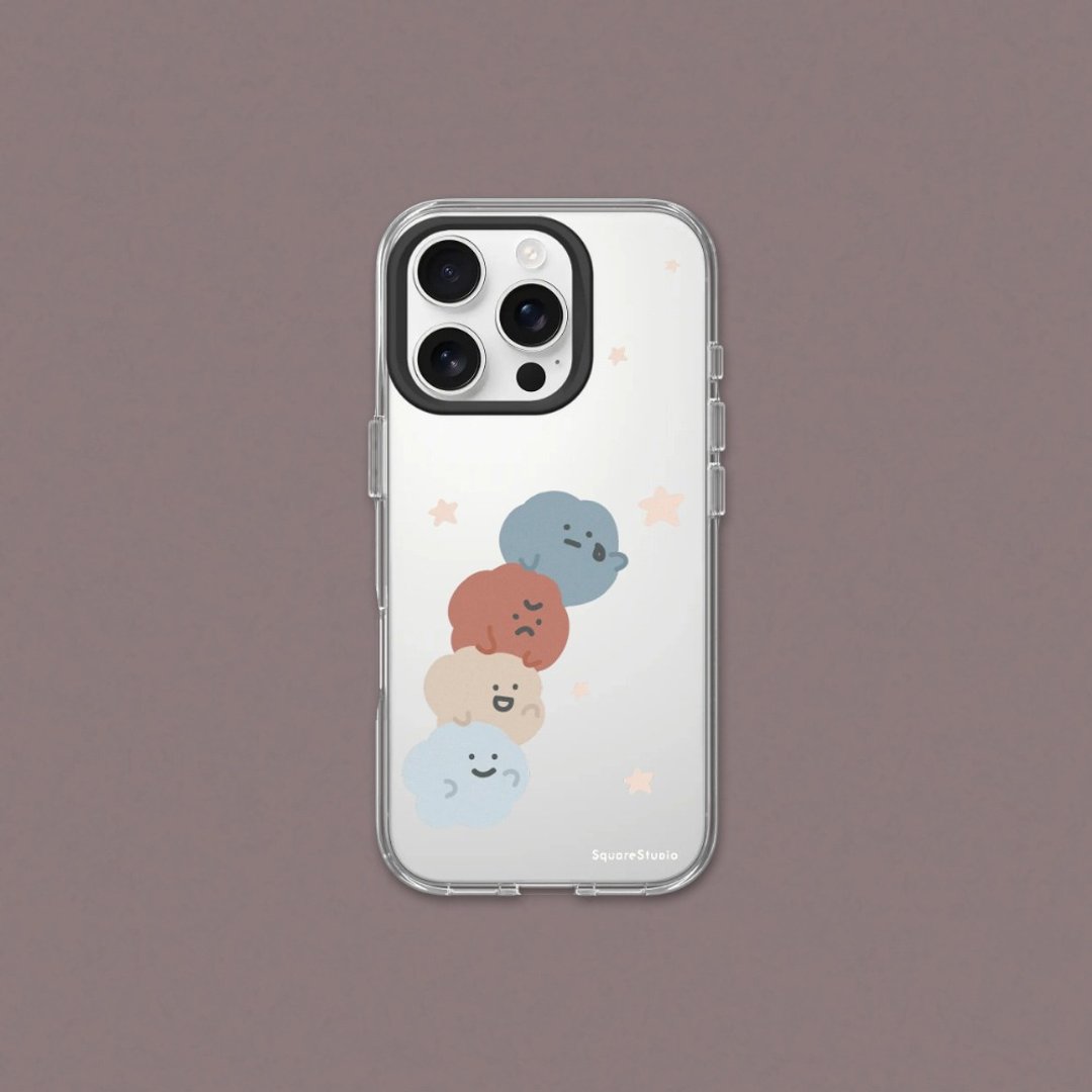 Clear透明防摔手机壳∣方坊系列/摘星星 for iPhone - 手机壳/手机套 - 塑料 透明