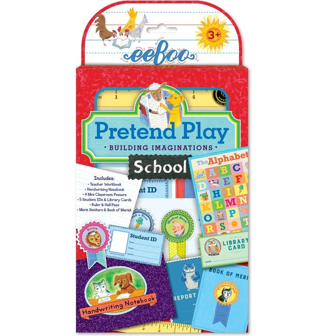 eeBoo 角色扮演 — Pretend Play 上学趣 School - 拼图 - 纸 多色