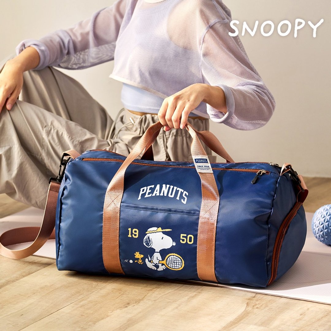Snoopy 史努比 悠游大容量多功能多分层旅行袋 - 行李箱/行李箱保护套 - 聚酯纤维 