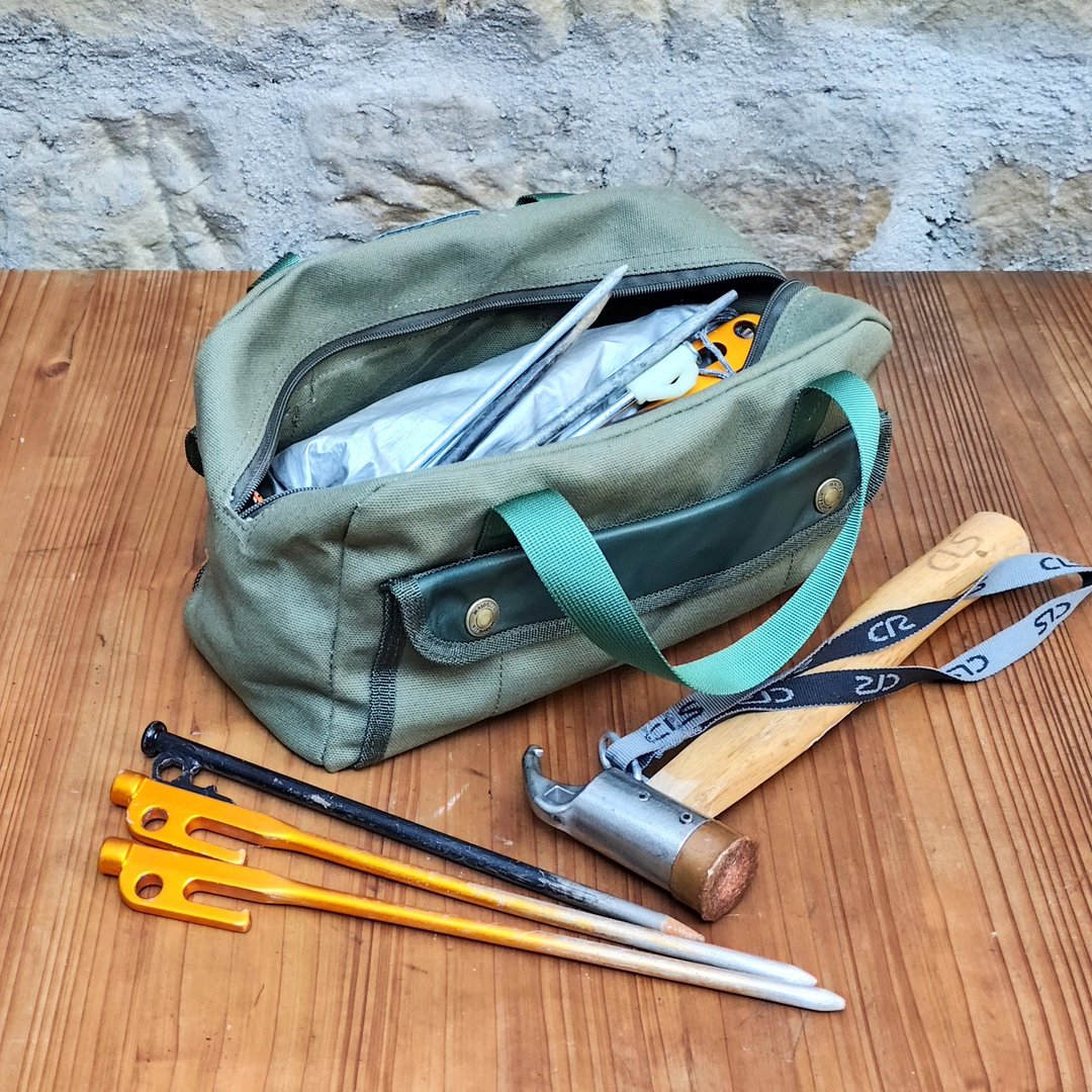 【MAJORLIN】空军手工具包 军风 圣诞礼物 交换礼物 露营 营钉 - 手提包/手提袋 - 棉 绿色
