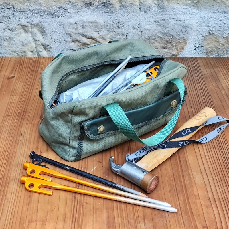 【MAJORLIN】空军制式造型手工具包 Military Tool Pouch Bag - 手提包/手提袋 - 棉．麻 绿色