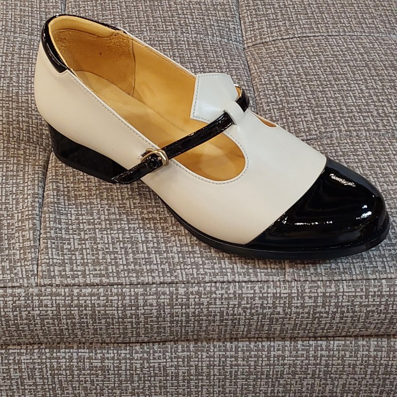 2729-190703 圆头玛莉珍 - 玛莉珍鞋 - 真皮 多色