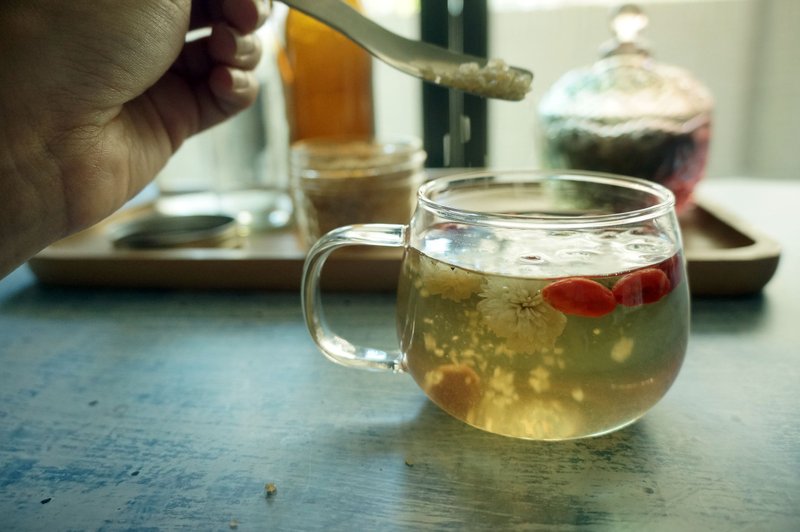 3C族必备-晶亮冰糖菊花枸杞茶8入|汉方花草茶 - 茶 - 植物．花 绿色