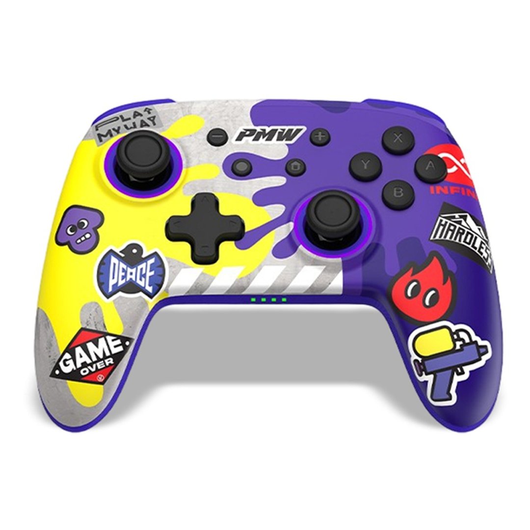 良值 Switch PRO  漆弹大作战 唤醒无线手把 (公司货) 两色 - 桌游/玩具 - 塑料 粉红色