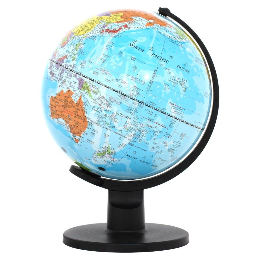 SkyGlobe 10寸行政蓝色海洋塑胶地球仪-无灯 - 摆饰 - 塑料 蓝色