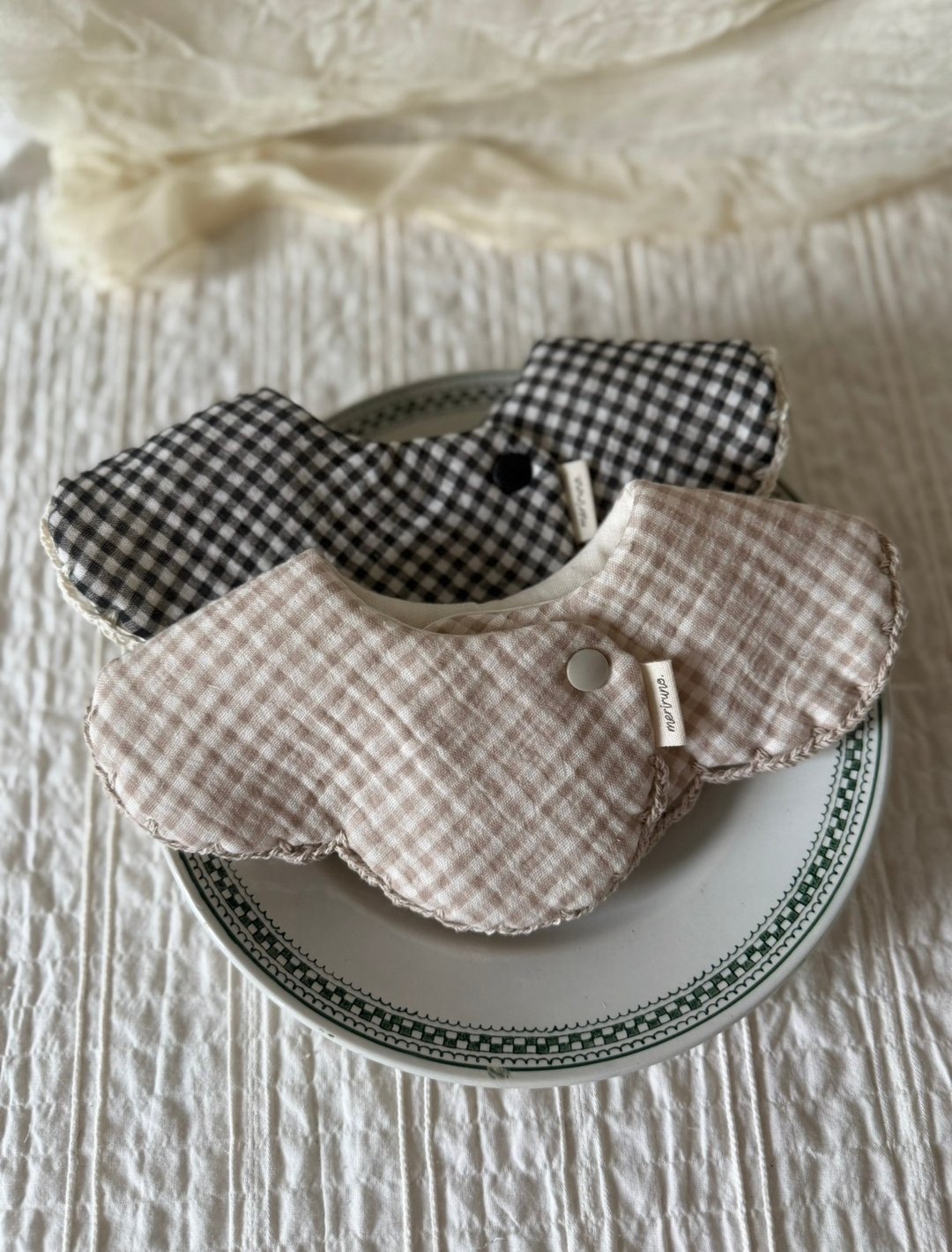 meriruno 手工制作围兜 babybib - 围嘴/口水巾 - 棉 