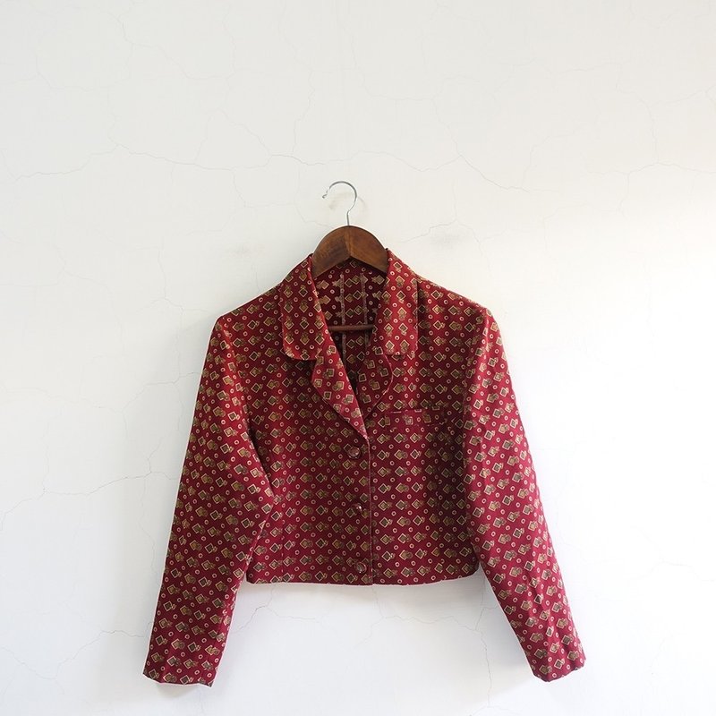 │Slowly│ 复古图腾/古着薄外套 │vintage.复古.文艺 - 女装休闲/机能外套 - 聚酯纤维 多色