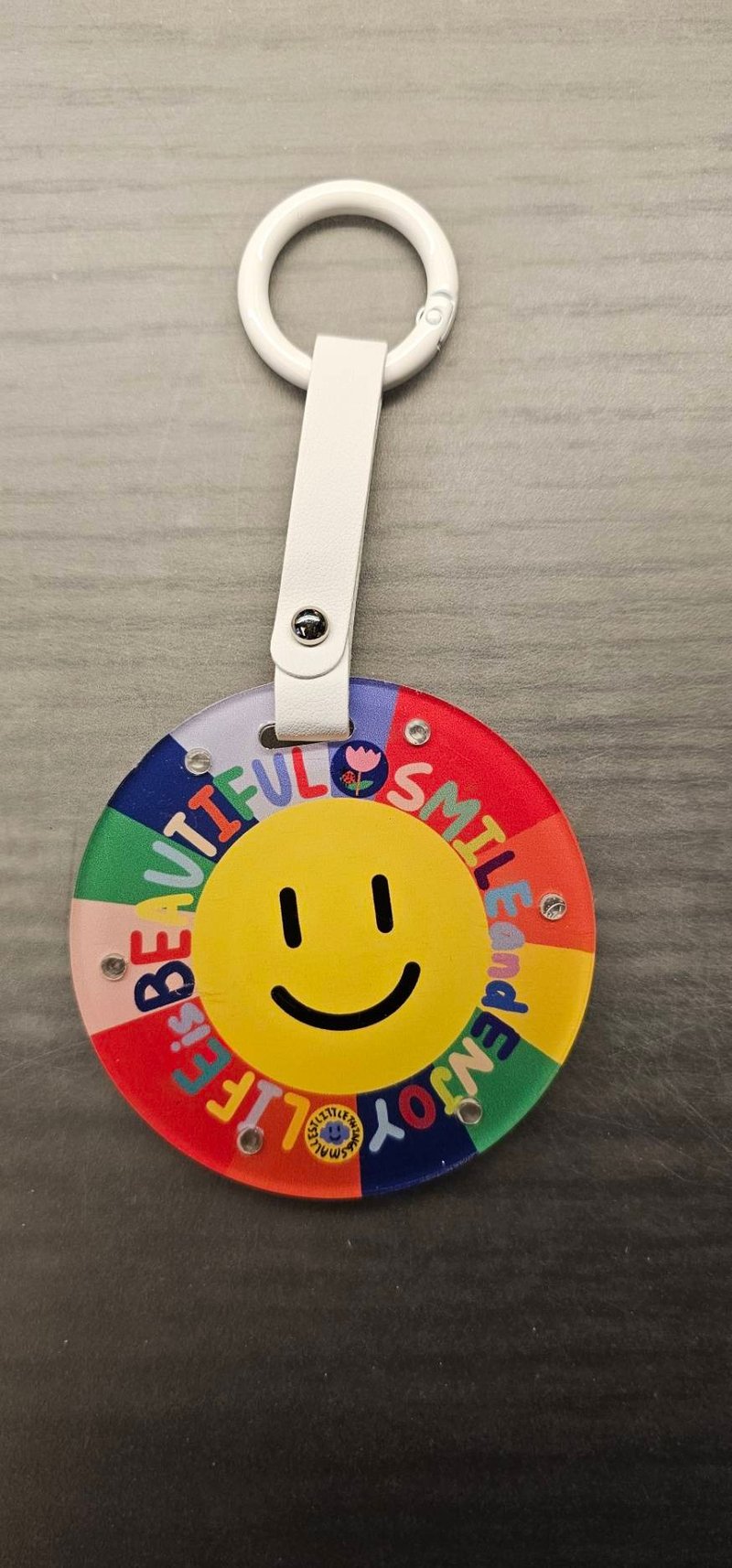 Life is beautiful, smile and enjoy-笑脸悠游卡-全台唯一 - 造型悠游卡/交通卡 - 塑料 白色