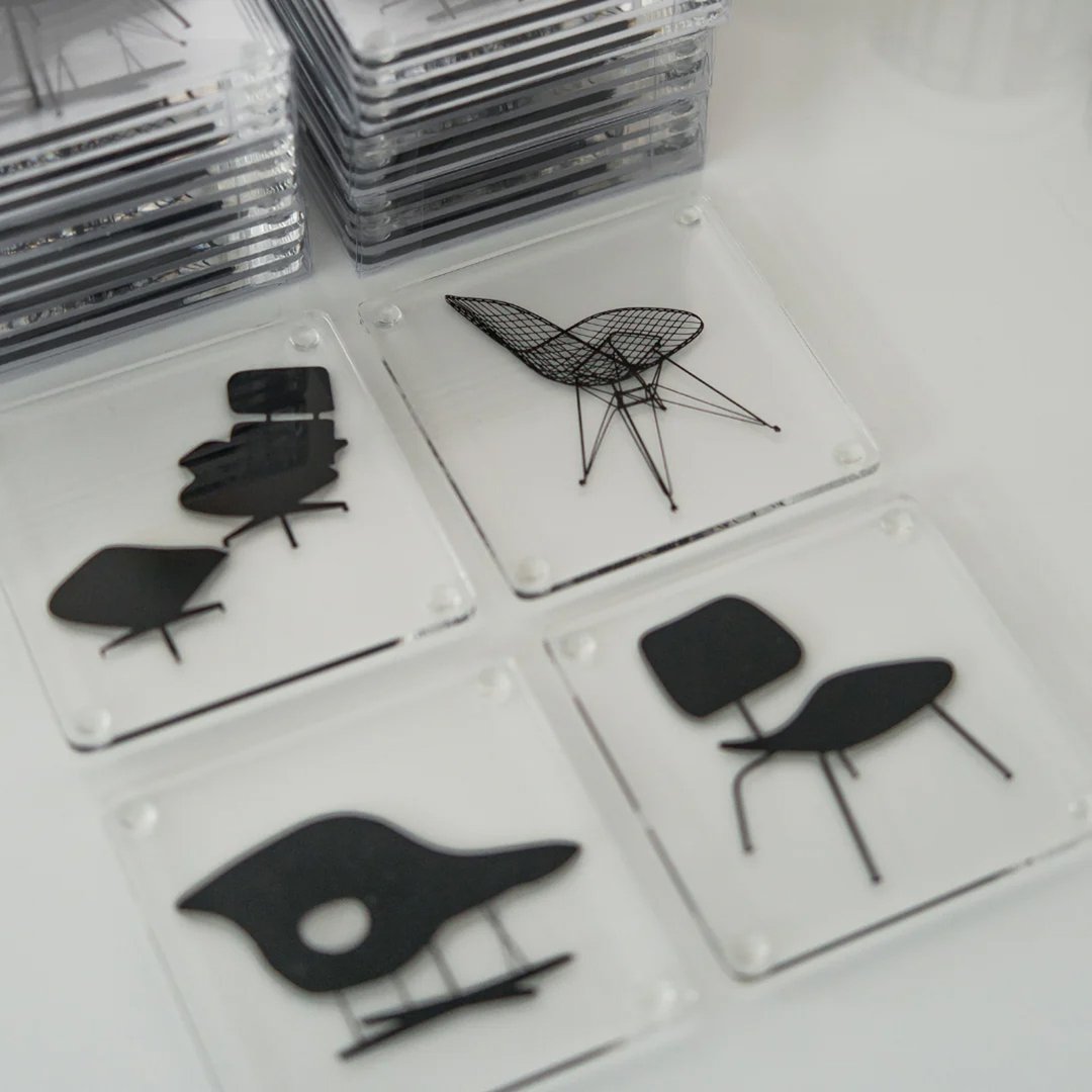 美国 MoMA 伊姆斯杯垫 亚克力杯垫隔热垫 家用咖啡杯杯垫装饰垫 - 杯垫 - 其他材质 多色
