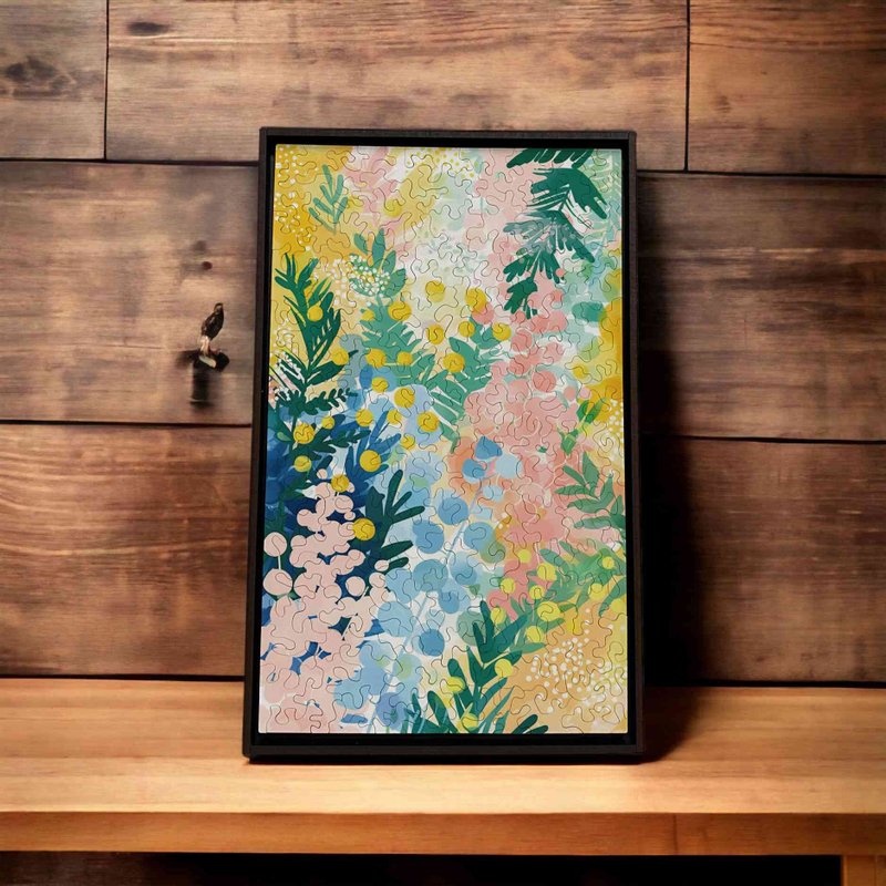 莫待无花-夏日的简单幸福【壁虎拼图】 - 摆饰 - 木头 粉红色